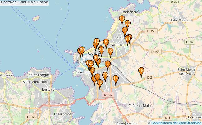 plan Sportives Saint-Malo Associations Sportives Saint-Malo : 63 associations