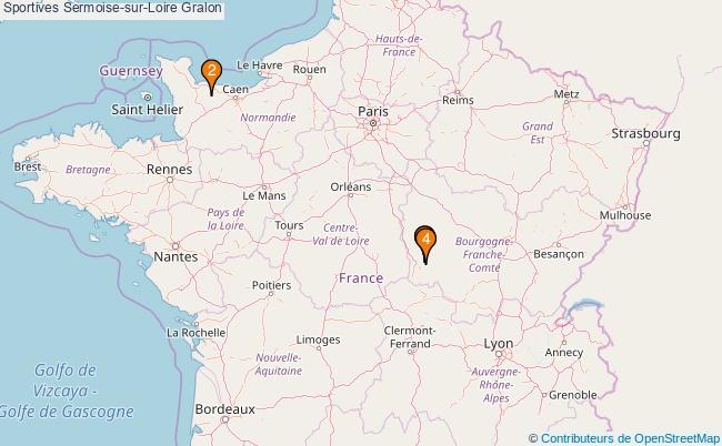 plan Sportives Sermoise-sur-Loire Associations Sportives Sermoise-sur-Loire : 4 associations