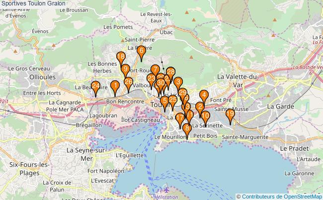 plan Sportives Toulon Associations Sportives Toulon : 260 associations