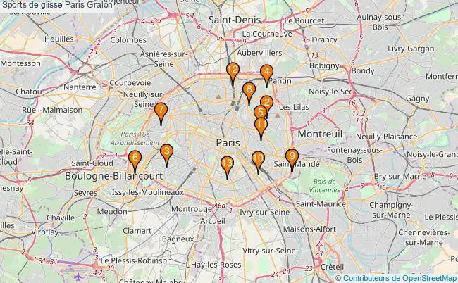 plan Sports de glisse Paris Associations sports de glisse Paris : 19 associations