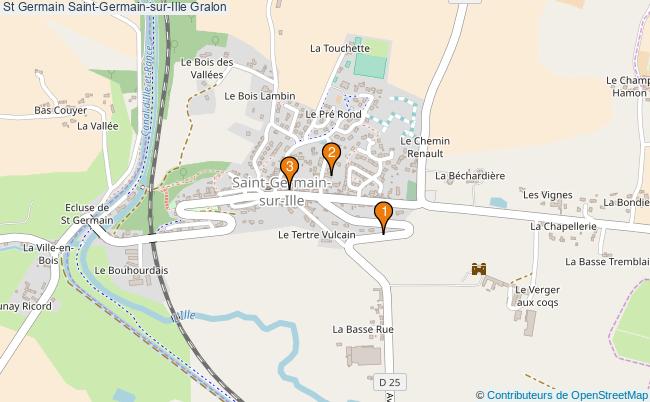 plan St Germain Saint-Germain-sur-Ille Associations St Germain Saint-Germain-sur-Ille : 3 associations