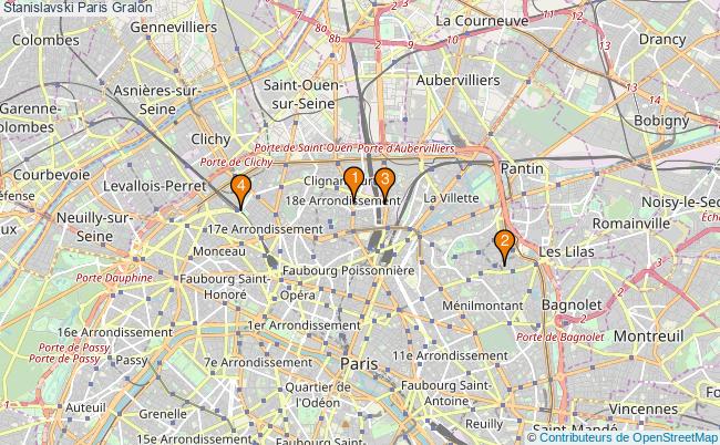 plan Stanislavski Paris Associations Stanislavski Paris : 6 associations