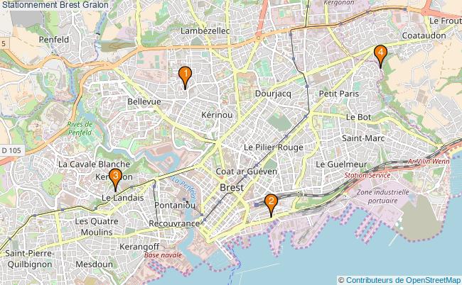 plan Stationnement Brest Associations stationnement Brest : 6 associations