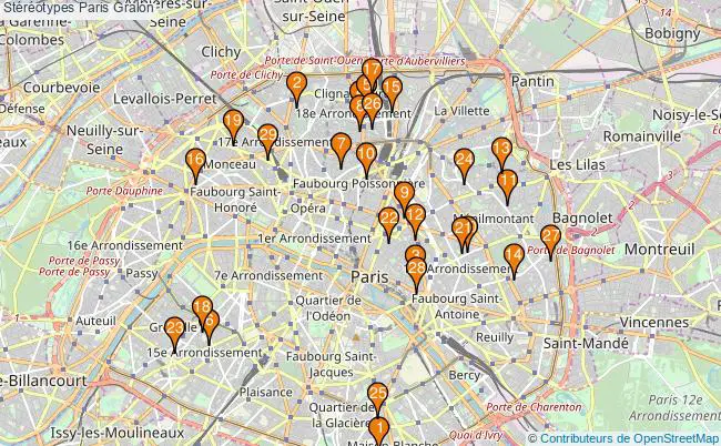 plan Stéréotypes Paris Associations stéréotypes Paris : 35 associations
