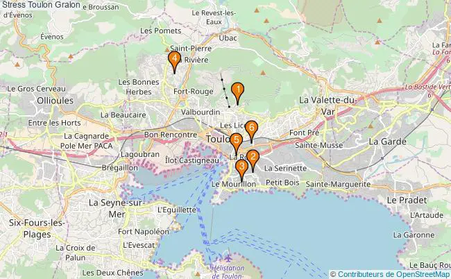 plan Stress Toulon Associations stress Toulon : 6 associations