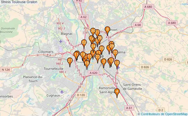 plan Stress Toulouse Associations stress Toulouse : 37 associations