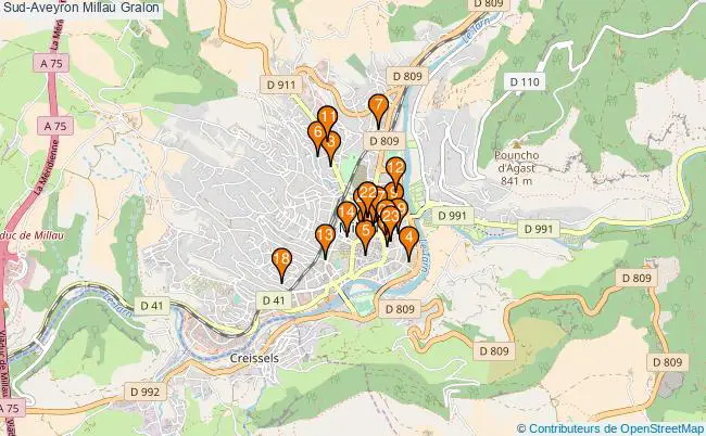 plan Sud-Aveyron Millau Associations Sud-Aveyron Millau : 22 associations