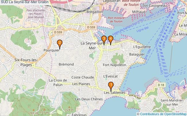 plan SUD La Seyne-sur-Mer Associations SUD La Seyne-sur-Mer : 5 associations