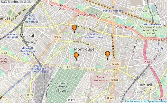 plan SUD Montrouge Associations SUD Montrouge : 3 associations