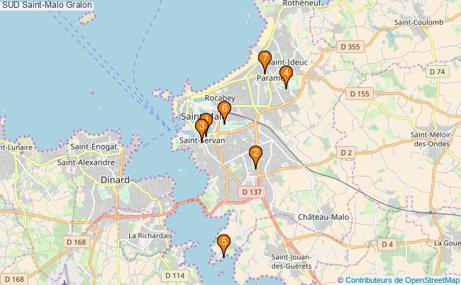 plan SUD Saint-Malo Associations SUD Saint-Malo : 7 associations