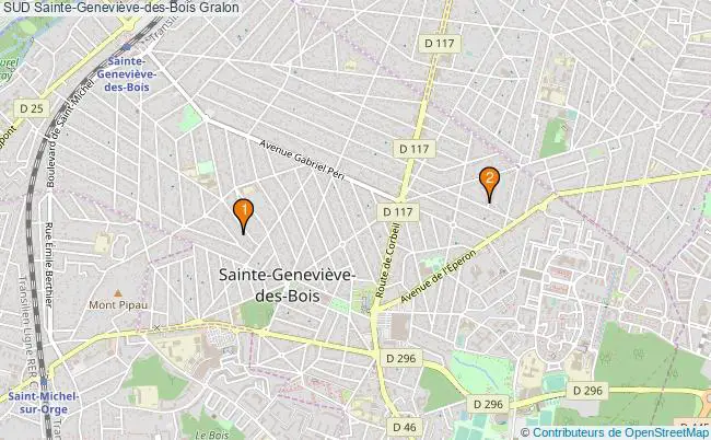 plan SUD Sainte-Geneviève-des-Bois Associations SUD Sainte-Geneviève-des-Bois : 4 associations