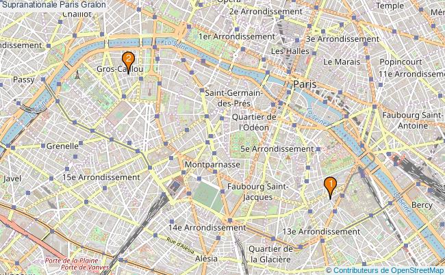 plan Supranationale Paris Associations Supranationale Paris : 3 associations