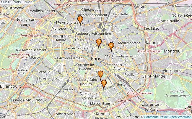 plan Suzuki Paris Associations Suzuki Paris : 6 associations