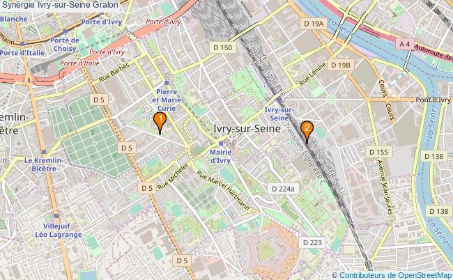 plan Synergie Ivry-sur-Seine Associations synergie Ivry-sur-Seine : 4 associations