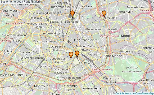 plan Système nerveux Paris Associations système nerveux Paris : 7 associations