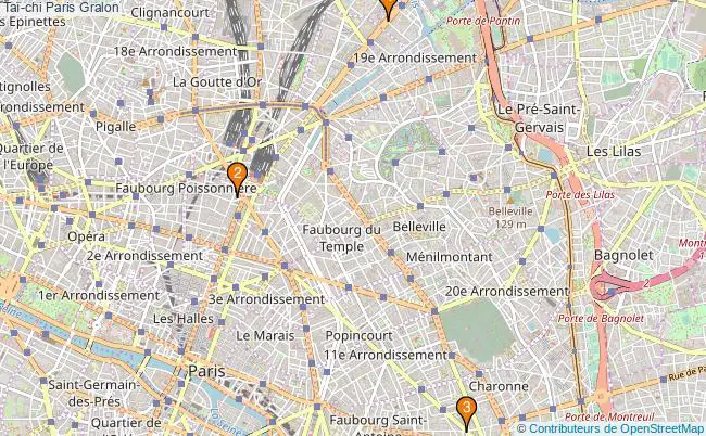 plan Taï-chi Paris Associations taï-chi Paris : 6 associations