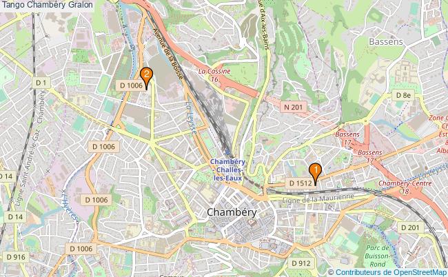 plan Tango Chambéry Associations tango Chambéry : 3 associations