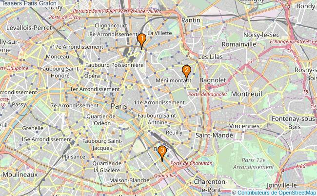 plan Teasers Paris Associations teasers Paris : 5 associations