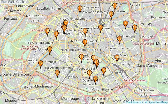 plan Tech Paris Associations Tech Paris : 41 associations