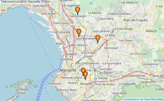 plan Télécommunication Marseille Associations télécommunication Marseille : 5 associations