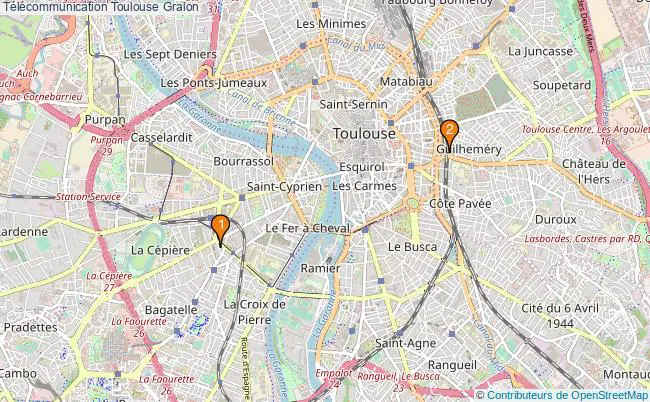 plan Télécommunication Toulouse Associations télécommunication Toulouse : 3 associations