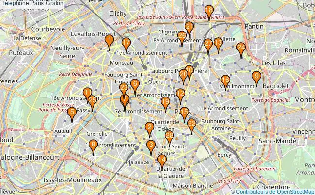 plan Téléphone Paris Associations téléphone Paris : 31 associations