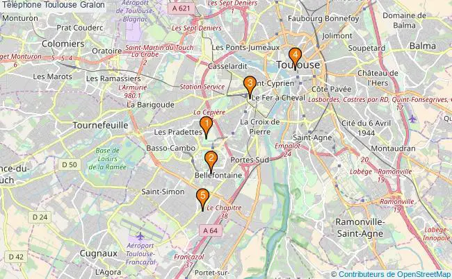 plan Téléphone Toulouse Associations téléphone Toulouse : 4 associations