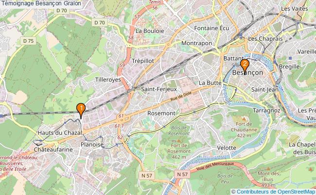 plan Témoignage Besançon Associations Témoignage Besançon : 1 associations