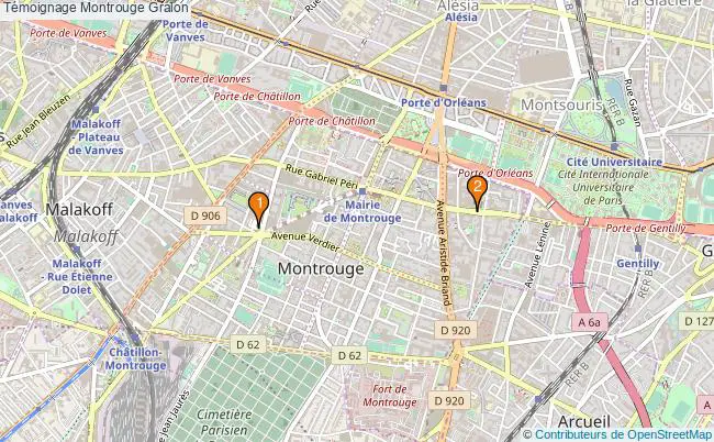 plan Témoignage Montrouge Associations Témoignage Montrouge : 2 associations