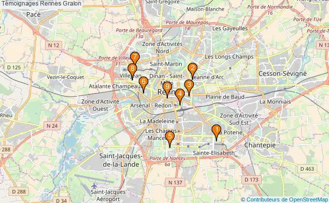 plan Témoignages Rennes Associations Témoignages Rennes : 10 associations