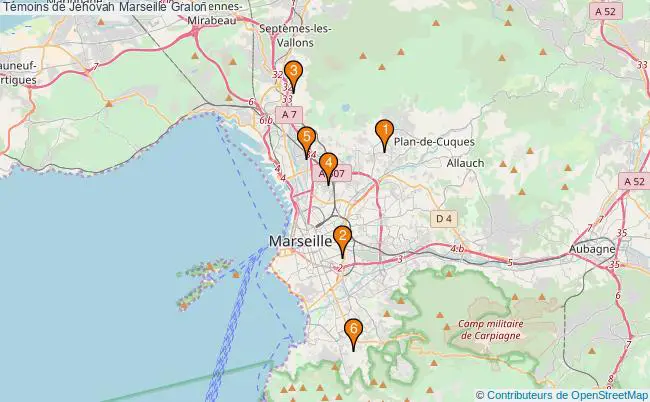 plan Témoins de Jehovah Marseille Associations témoins de Jehovah Marseille : 4 associations