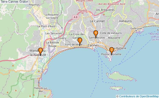plan Terre Cannes Associations Terre Cannes : 5 associations