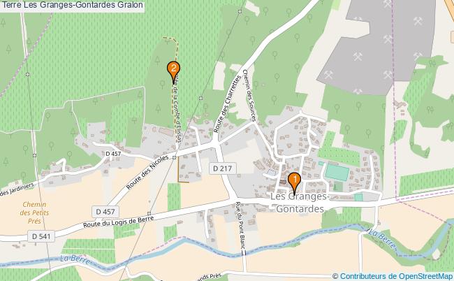plan Terre Les Granges-Gontardes Associations Terre Les Granges-Gontardes : 2 associations