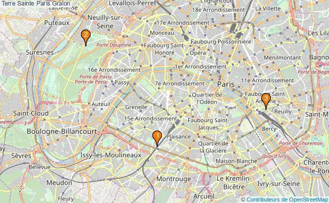 plan Terre Sainte Paris Associations Terre Sainte Paris : 5 associations
