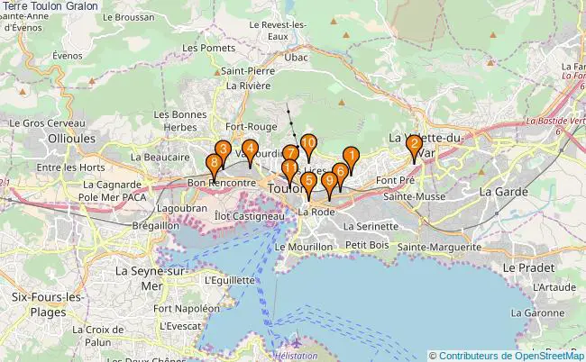 plan Terre Toulon Associations Terre Toulon : 13 associations