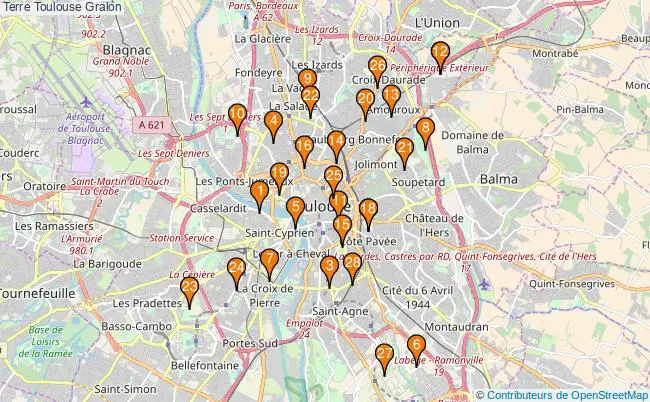 plan Terre Toulouse Associations Terre Toulouse : 35 associations