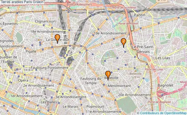 plan Terres arables Paris Associations terres arables Paris : 3 associations