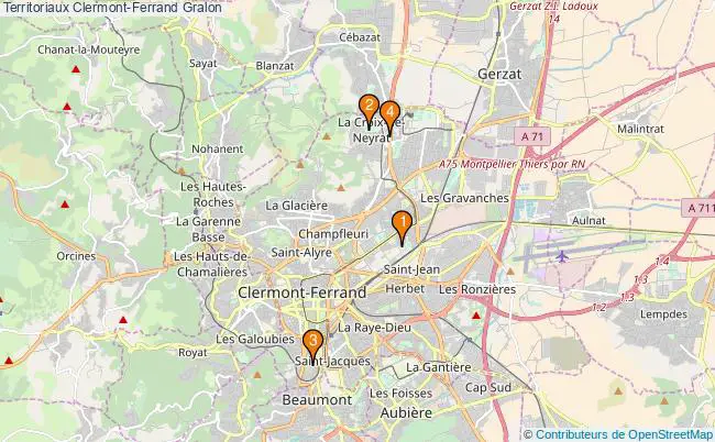 plan Territoriaux Clermont-Ferrand Associations Territoriaux Clermont-Ferrand : 4 associations