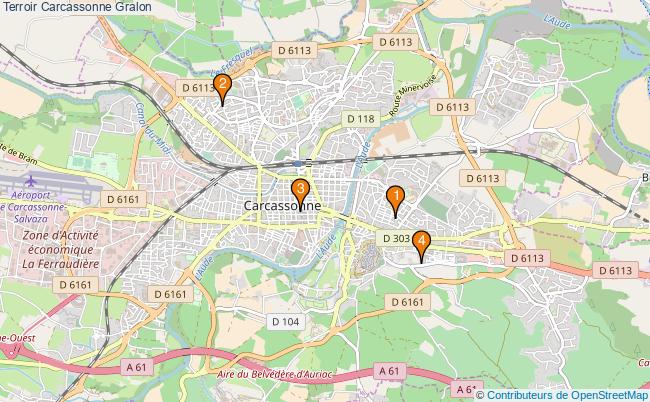plan Terroir Carcassonne Associations Terroir Carcassonne : 6 associations