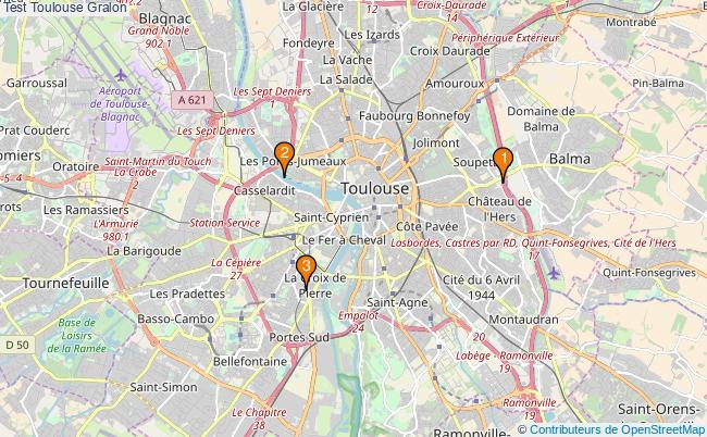 plan Test Toulouse Associations test Toulouse : 4 associations