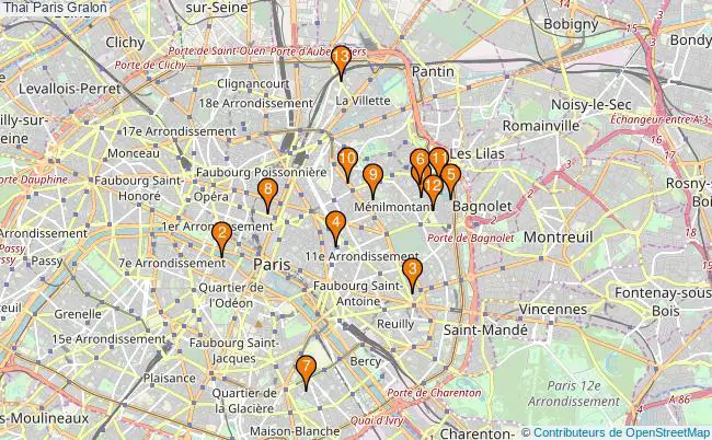 plan Thaï Paris Associations Thaï Paris : 16 associations