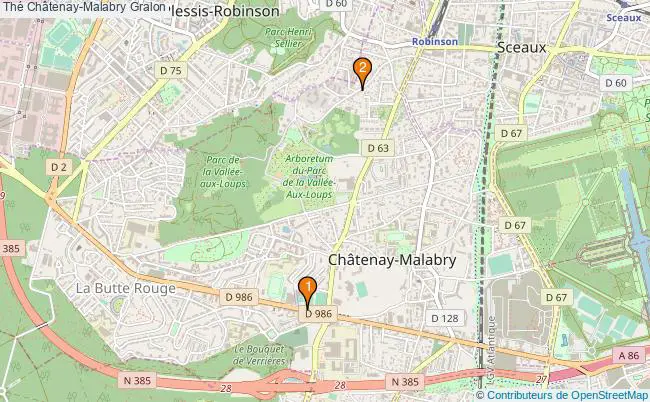 plan Thé Châtenay-Malabry Associations thé Châtenay-Malabry : 3 associations
