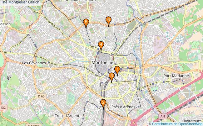 plan Thé Montpellier Associations thé Montpellier : 10 associations