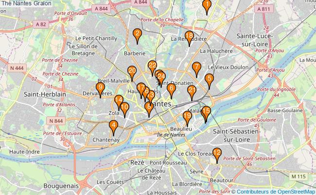 plan Thé Nantes Associations thé Nantes : 23 associations