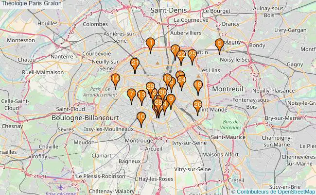 plan Théologie Paris Associations théologie Paris : 40 associations