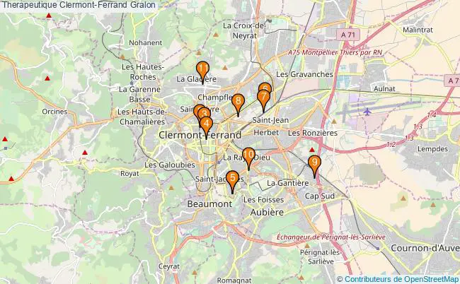 plan Therapeutique Clermont-Ferrand Associations Therapeutique Clermont-Ferrand : 11 associations