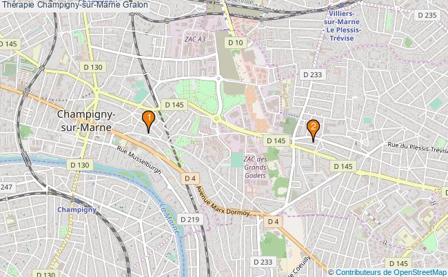 plan Thérapie Champigny-sur-Marne Associations thérapie Champigny-sur-Marne : 3 associations