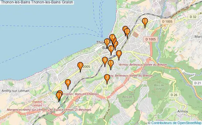 plan Thonon-les-Bains Thonon-les-Bains Associations Thonon-les-Bains Thonon-les-Bains : 16 associations