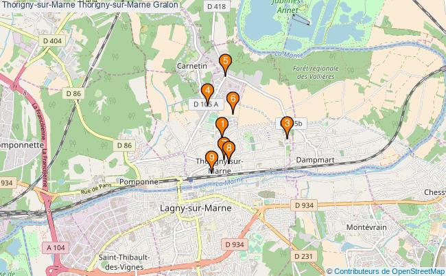 plan Thorigny-sur-Marne Thorigny-sur-Marne Associations Thorigny-sur-Marne Thorigny-sur-Marne : 9 associations