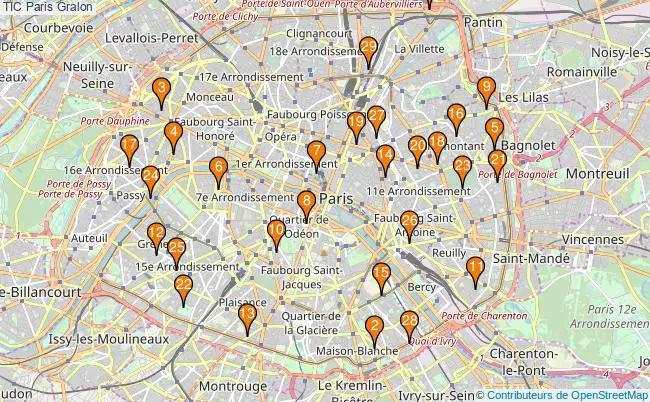 plan TIC Paris Associations TIC Paris : 30 associations